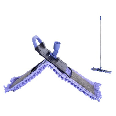 швабра ЄвроМОП МП-8108 50см, кий суцільн.137см мет. основа (лапша)