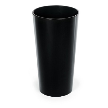 вазон лмл Лілія 140 з вкладкою, чорний