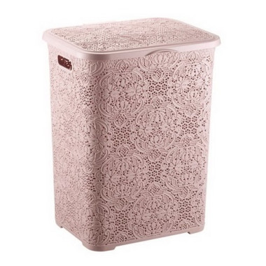 корзина для білизни LACE 42л 2130 03 (38,5х32,5х50см), пудра