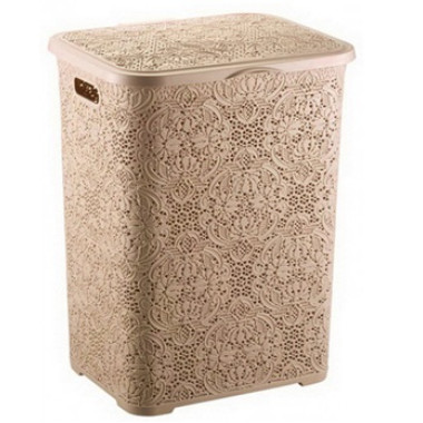 корзина для білизни LACE 42л 2130 03 (38,5х32,5х50см), бежевий