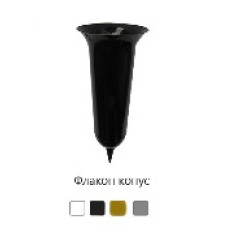 вазон Флакон конус 37см ММ, чорний