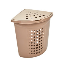 корзина для білизни Алеана кутова 45 л (уп.5шт)(40х40х55см), крем