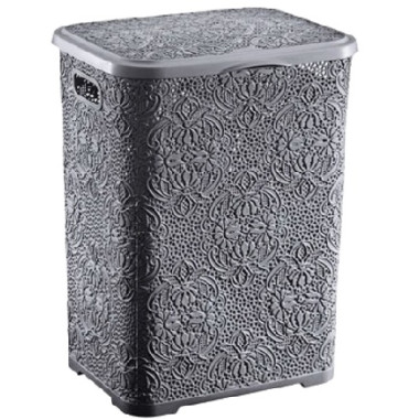 корзина для білизни LACE 42л 2130 03 (38,5х32,5х50см), антрацит