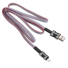 Кабель USB Data Cable XF-38 2.4A Micro 100см тканинне оплетення колір мікс