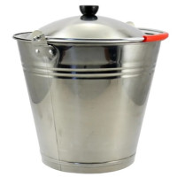 відро нерж. з кришкою ІТ  8л
